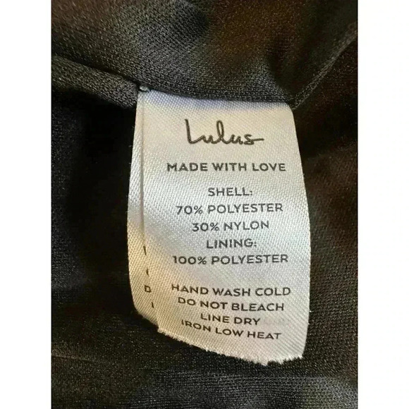 Lulus Evenings with You Black Floral Velvet Asymmetrical Dress Size XL - Picture 5 of 7